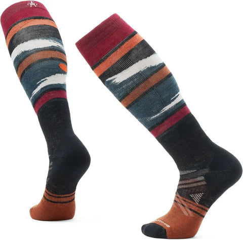 Smartwool Men's Ski Full Cushion Midnight Ski Pattern Over the Calf Socks