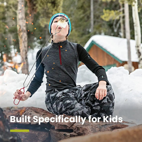 SmartWool Boys Classic Thermal Merino Base Layer 1/4 Zip (Toddler/Little Kid/Big Kid)